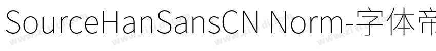 SourceHanSansCN Norm字体转换